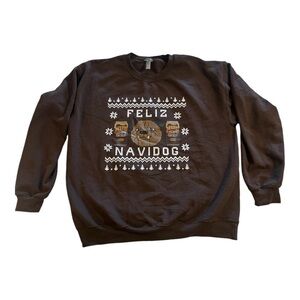 Limited edition - Feliz Navidog MUG ROOT BEER holiday sweatshirt - Rare